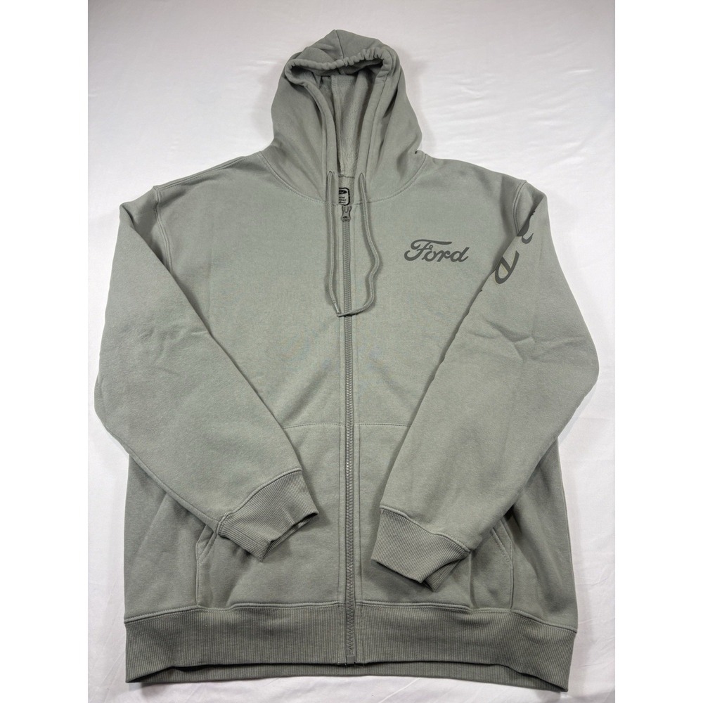 Ford Bronco Vintage Print Full Zip Hoodie Sweatshirt - Men's Medium Graphic